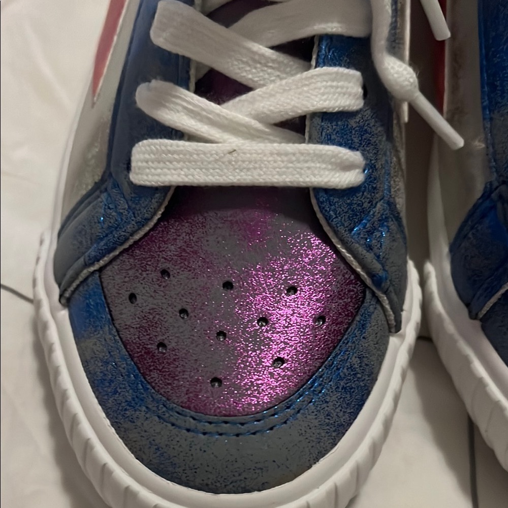 Blowfish Blue, Pink, Purple and Orange Sneakers with Chunky Sole - Picture 5 of 5
